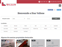 Tablet Screenshot of diazvallone.com.ar